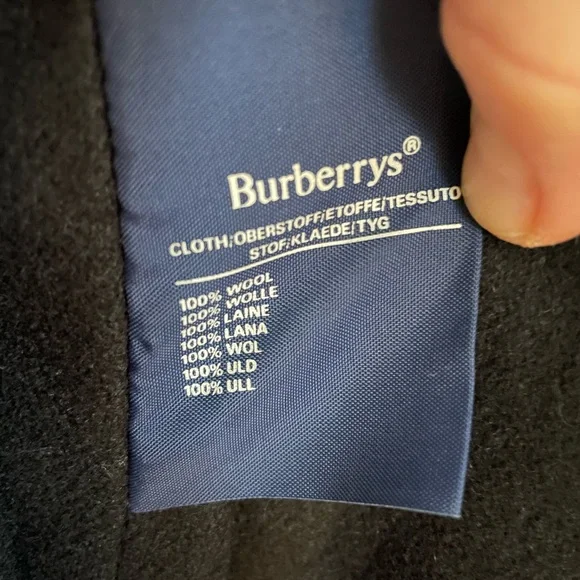 Burberry Men’s 2XL Double-Breasted Belted Long Trench Coat in Black - Picture 6 of 11